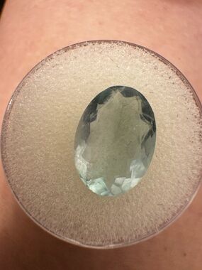 6.26carat genuine customer cut fluorite gemstone $599